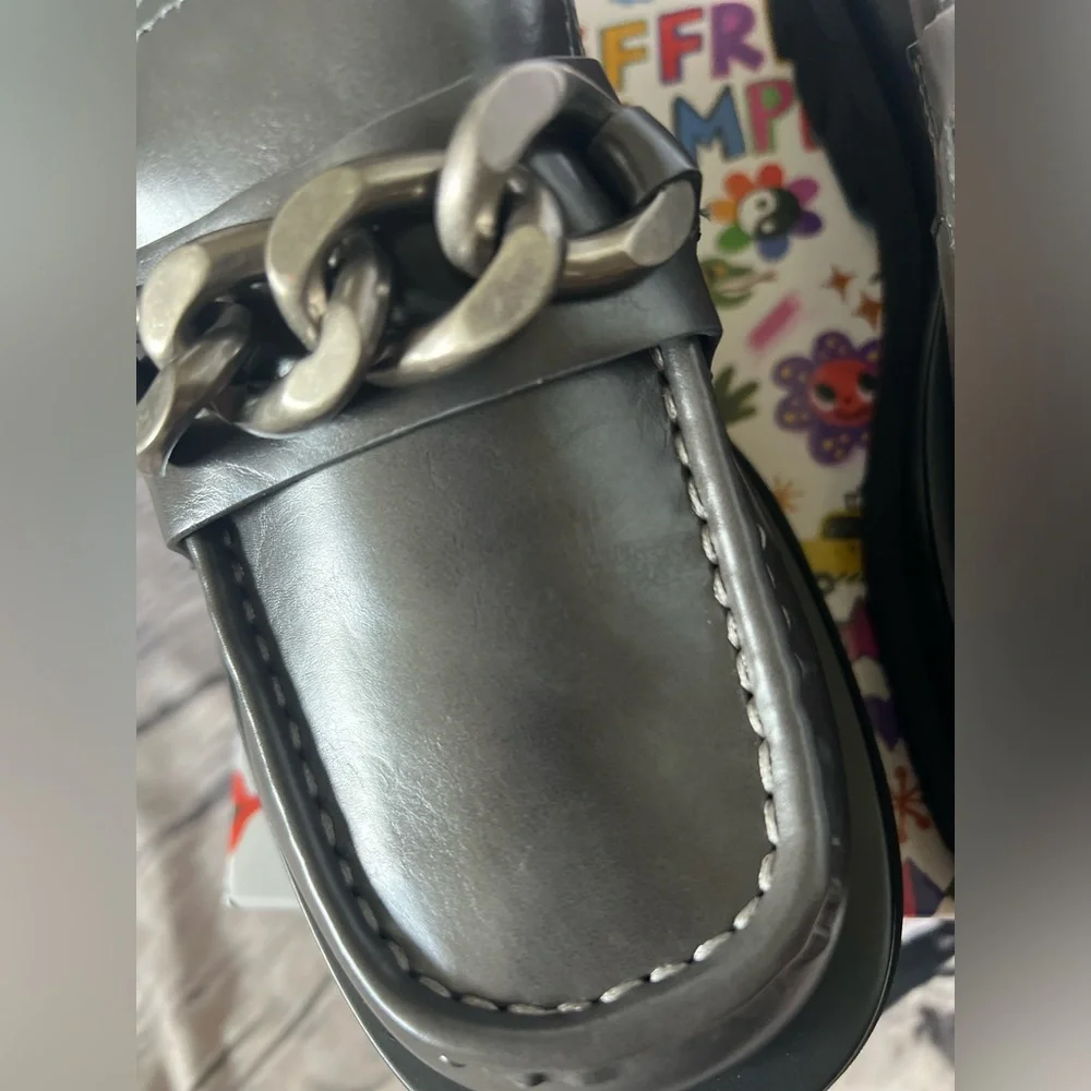 Jeffrey Campbell Recess-PLatform Loafer dark grey